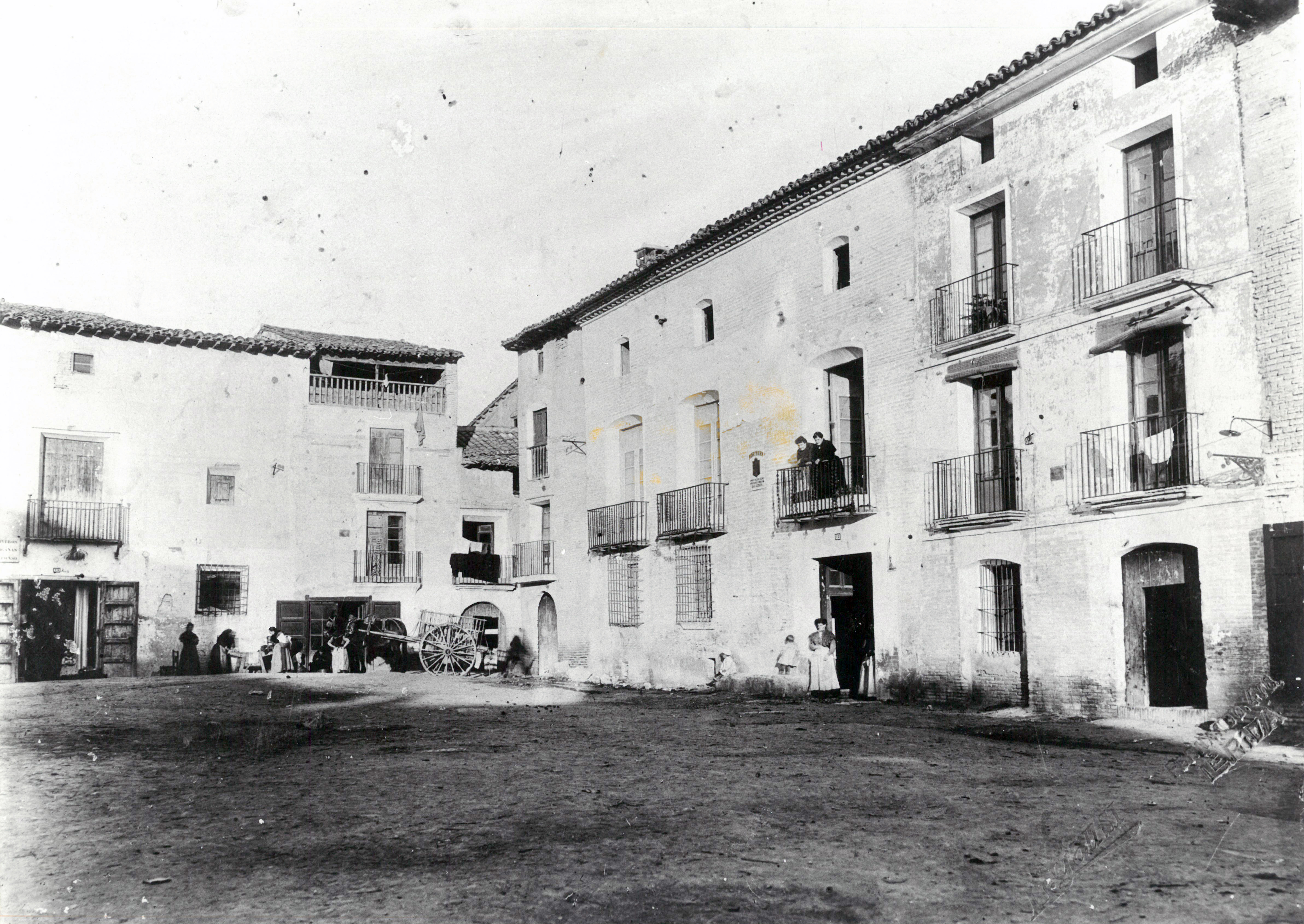 Plaza Ruata, actual Plaza de la Litera. Años 20.