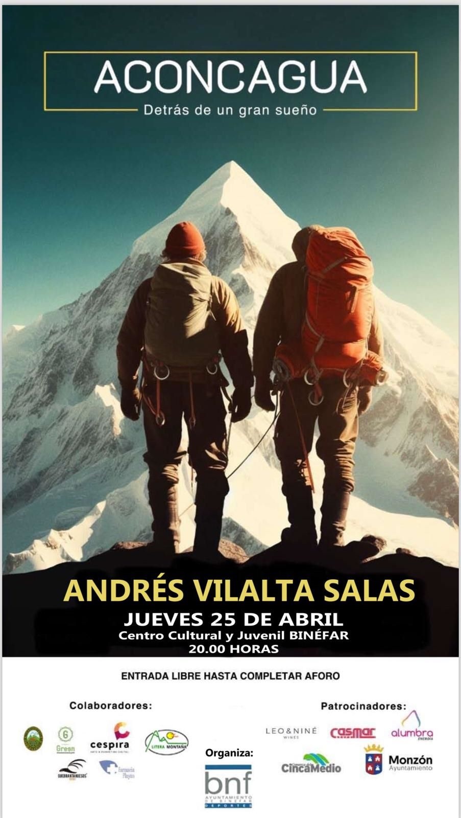 Charla  y documental sobre el Aconcagua