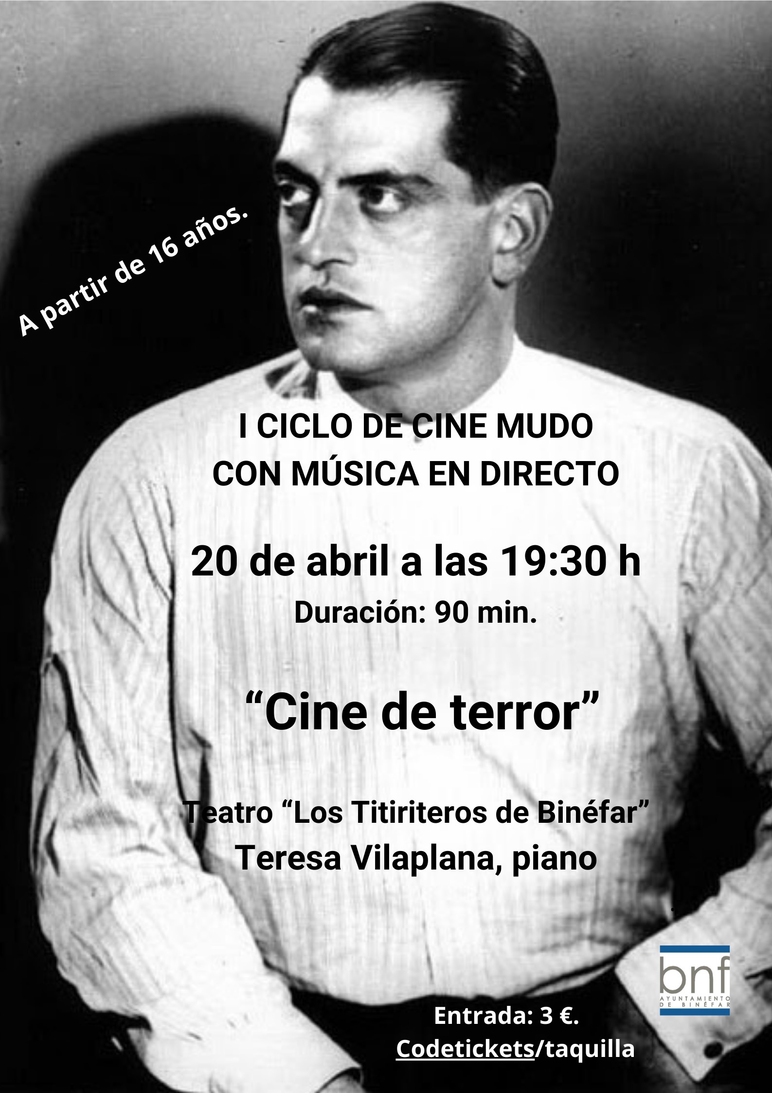 Ciclo de cine mudo con música en directo