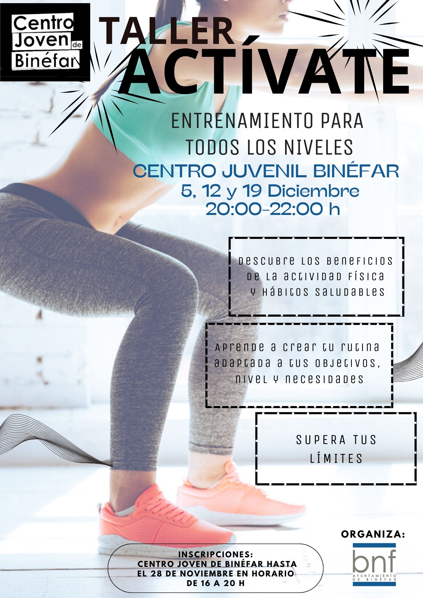Taller Actívate: Inscripciones hasta el 28