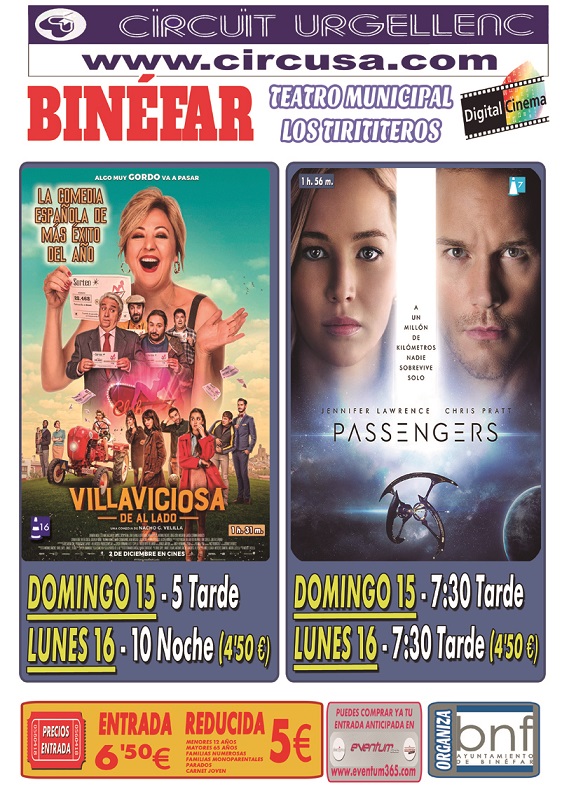 cine Binéfar enero 2017