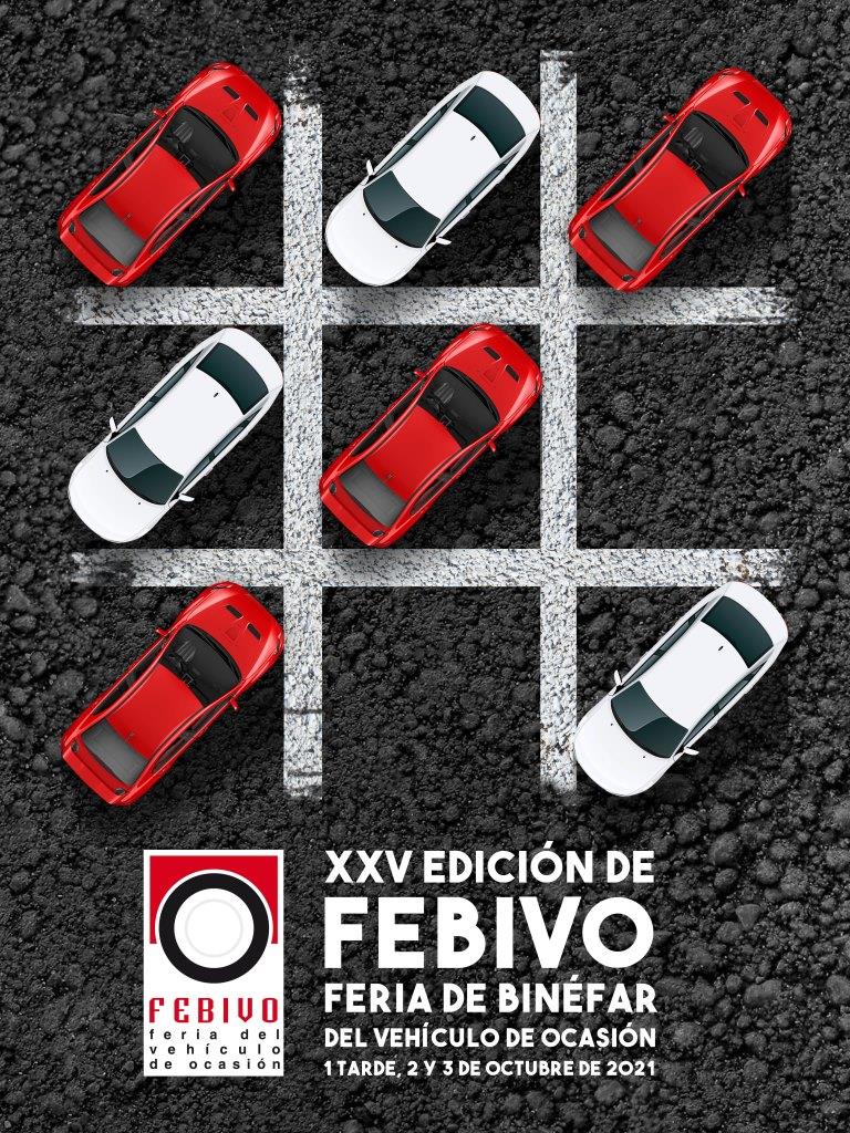 El cartel de Febivo 2021 juega con el tres en raya