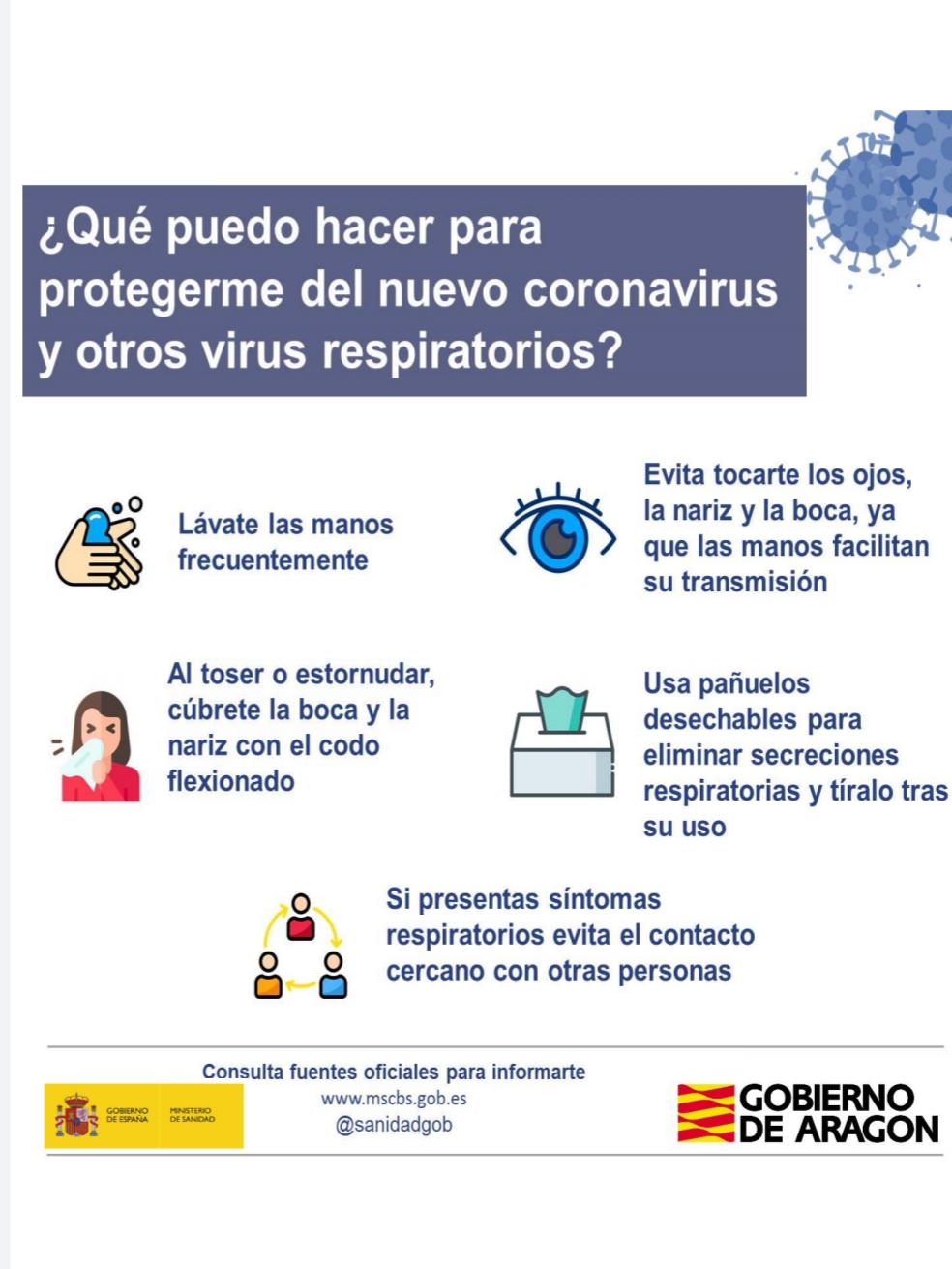 Normas en centros de titularidad municipal para prevenir el coronavirus