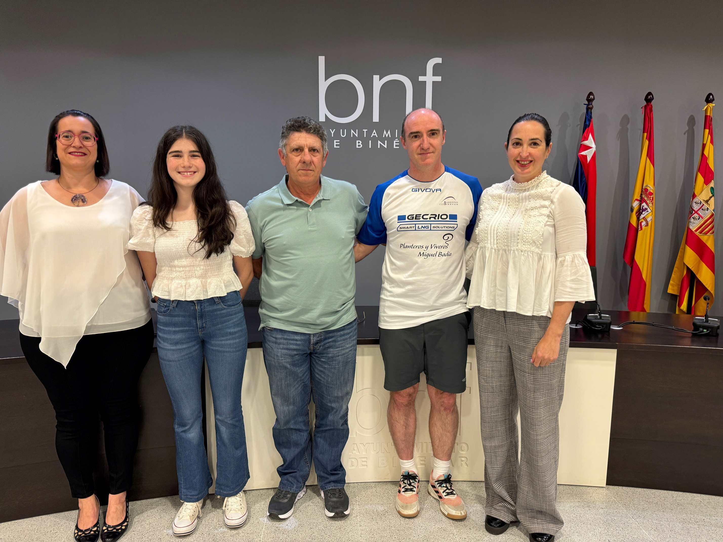El Ayuntamiento de Binéfar reconoce los logros de sus deportistas en competiciones nacionales