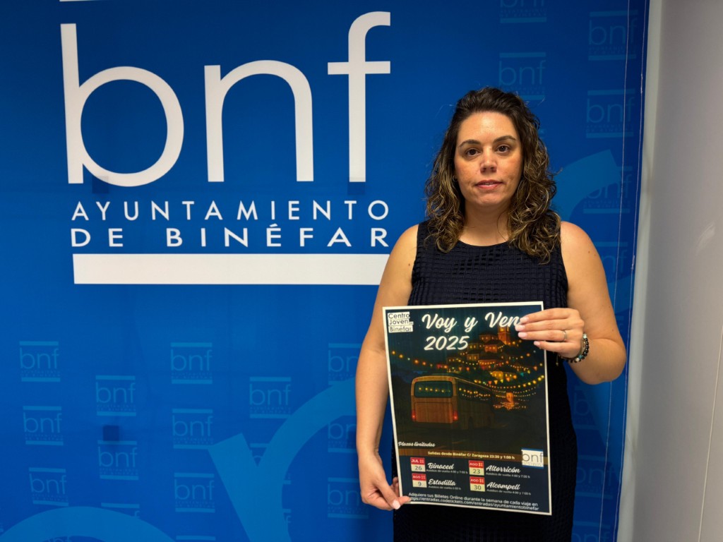 La Concejalía de Juventud de Binéfar ofrece desplazamientos a las fiestas del entorno en el autobús ‘Voy y vengo’