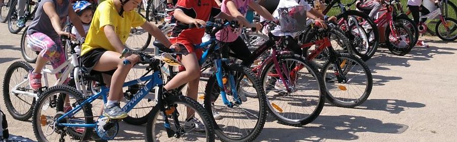 Aula en bici recala de nuevo en los centros educativos de Binéfar