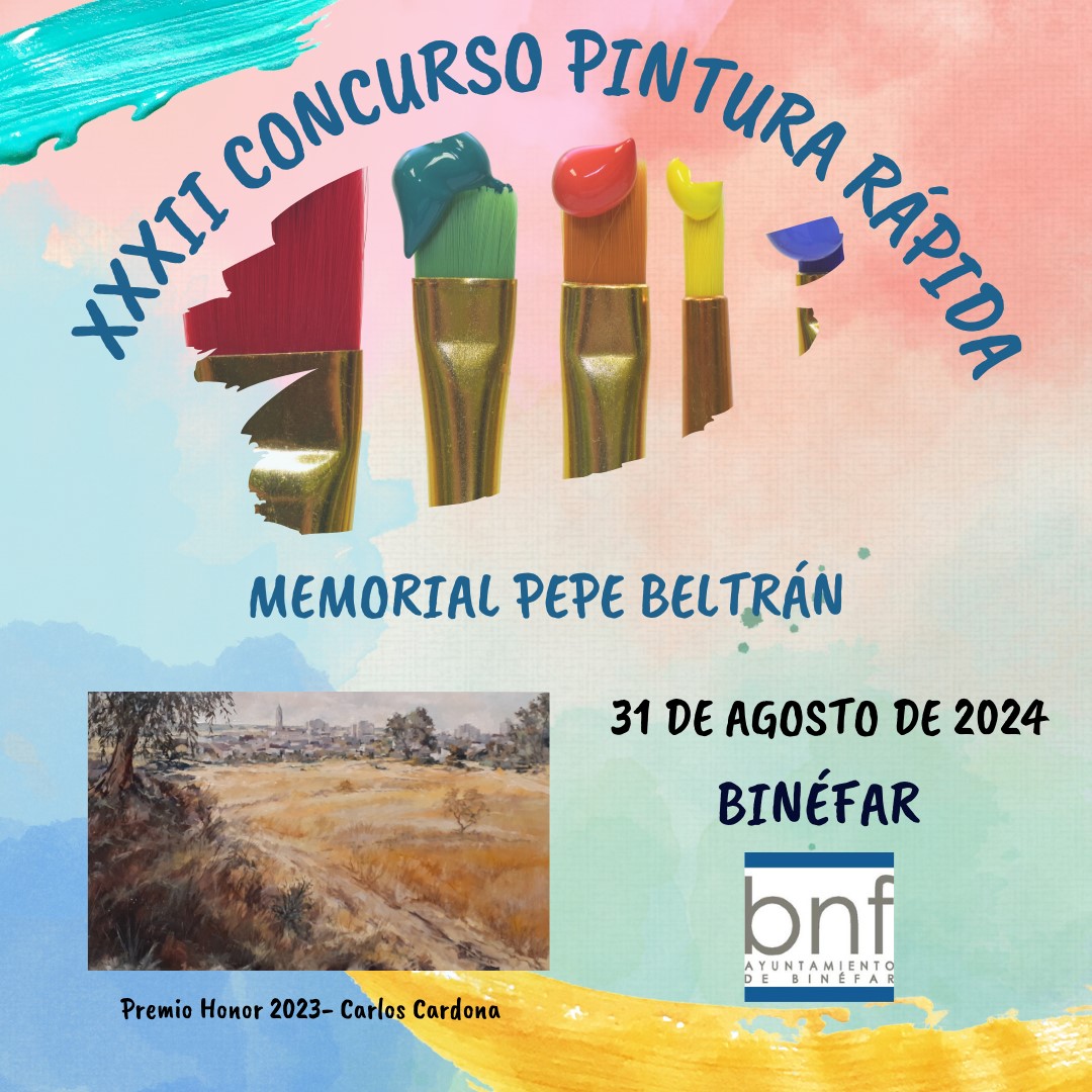 Abierto el plazo para participar en el Concurso de Pintura Rápida de Binéfar