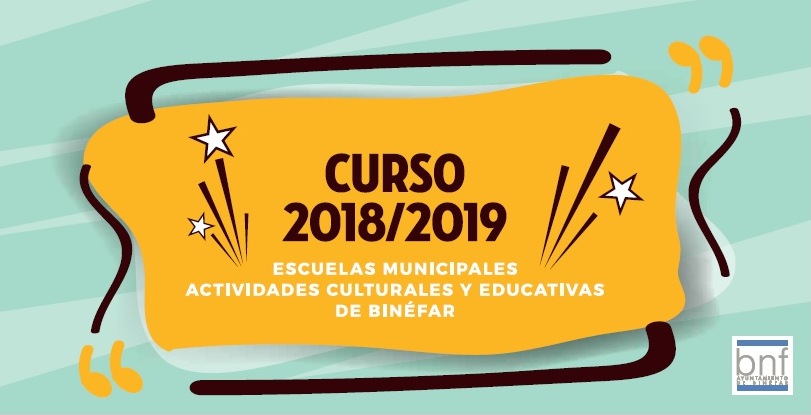 Actividades de las escuelas municipales de Cultura y Educación 2018-19