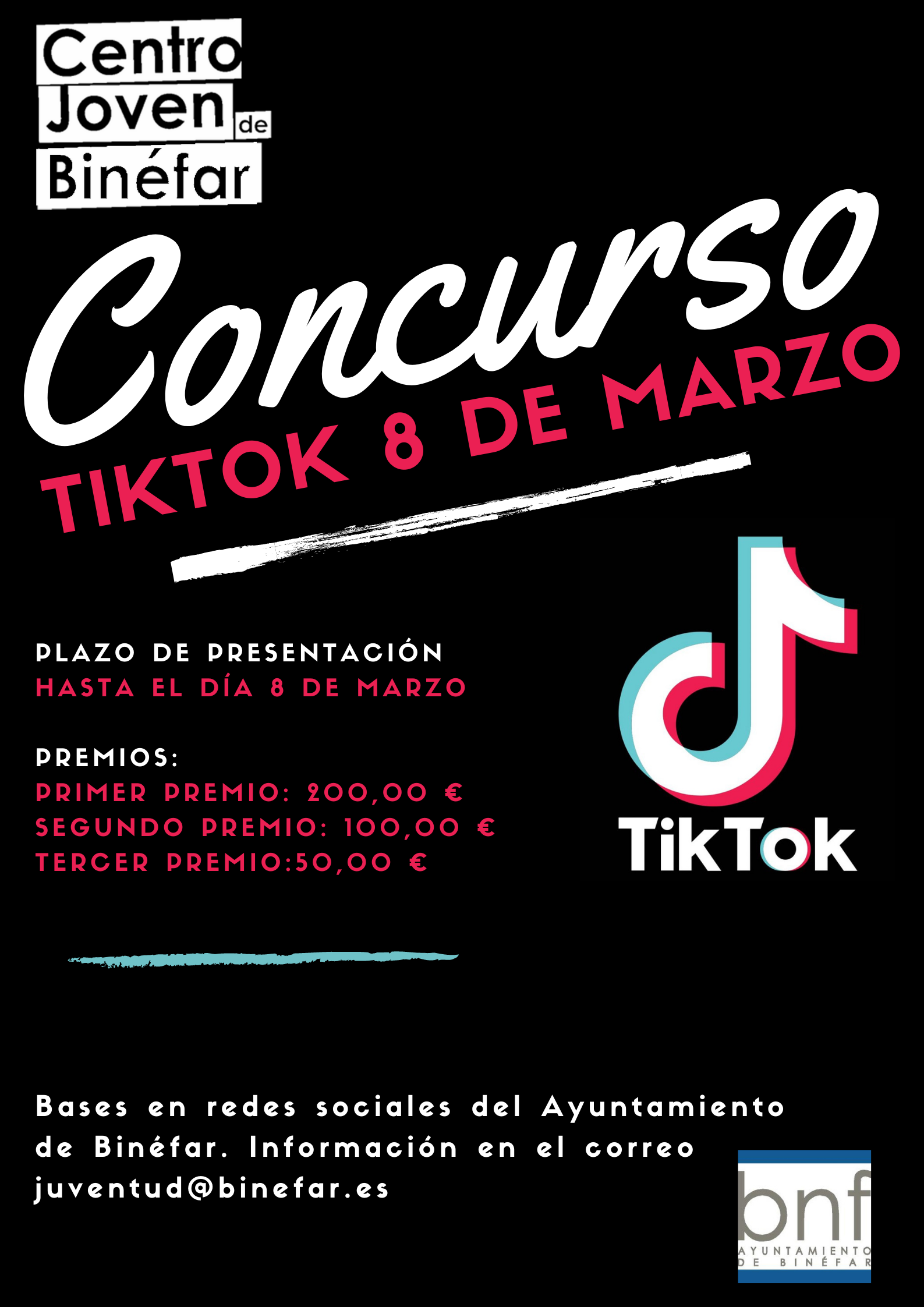 Bases del concurso Tik Tok sobre la mujer trabajadora