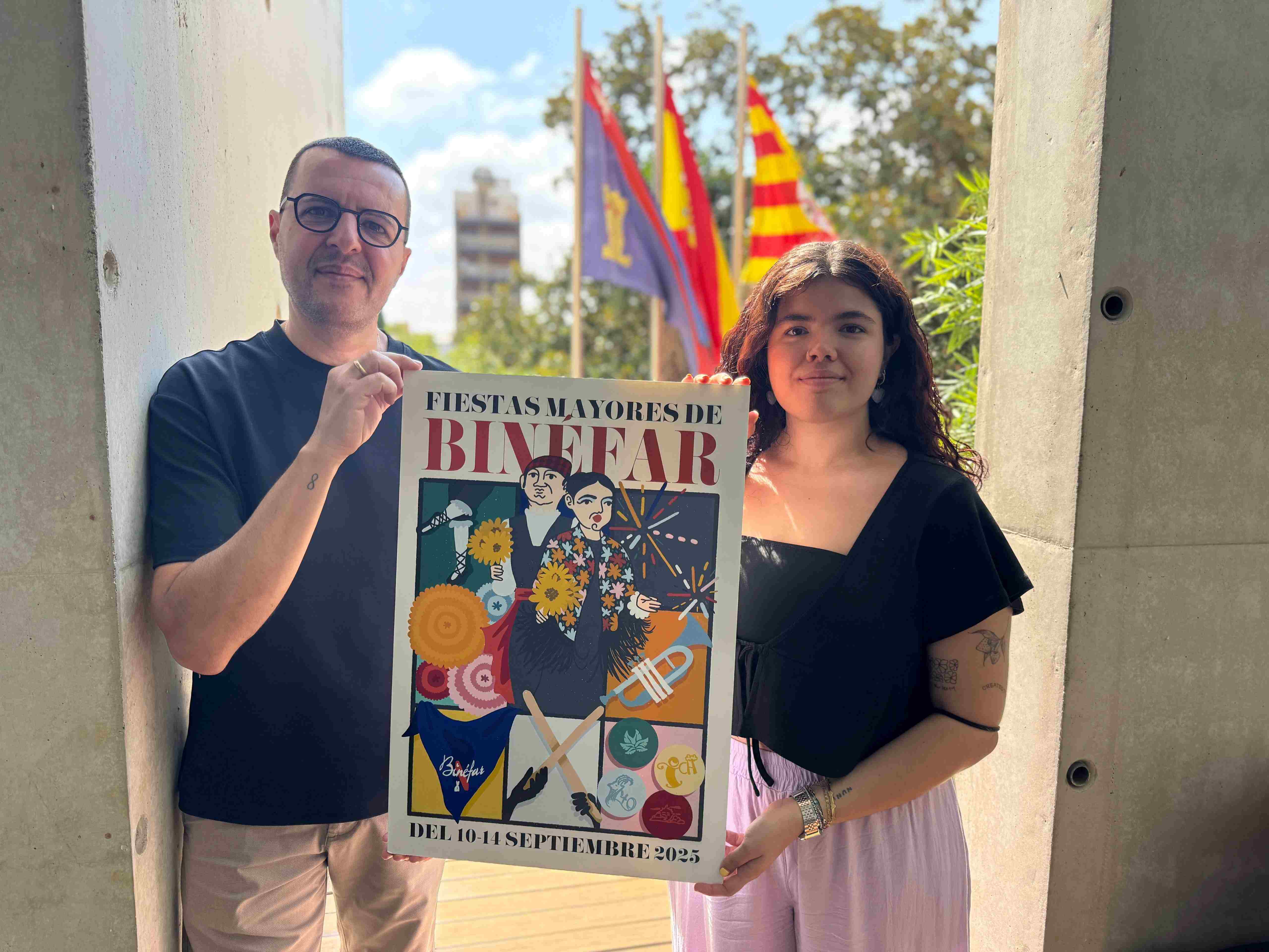Los gigantes de Binéfar protagonizan el cartel de las fiestas mayores