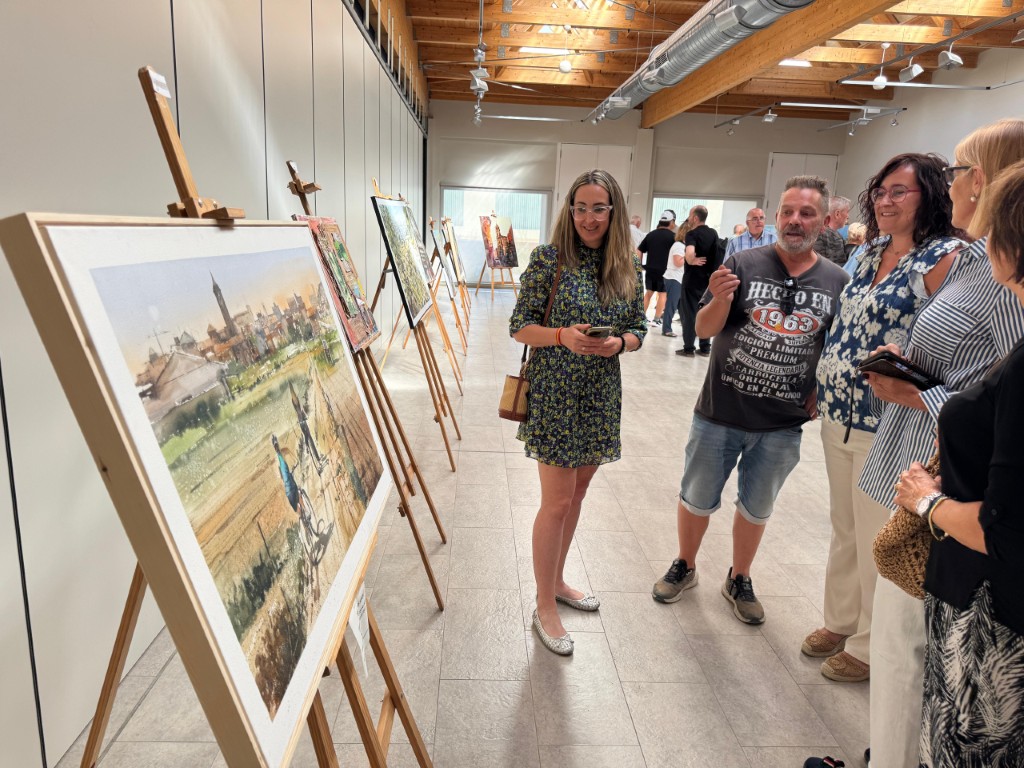Abel Florido repite triunfo en el Concurso de Pintura Rápida ‘Memorial Pepe Beltrán’ de Binéfar