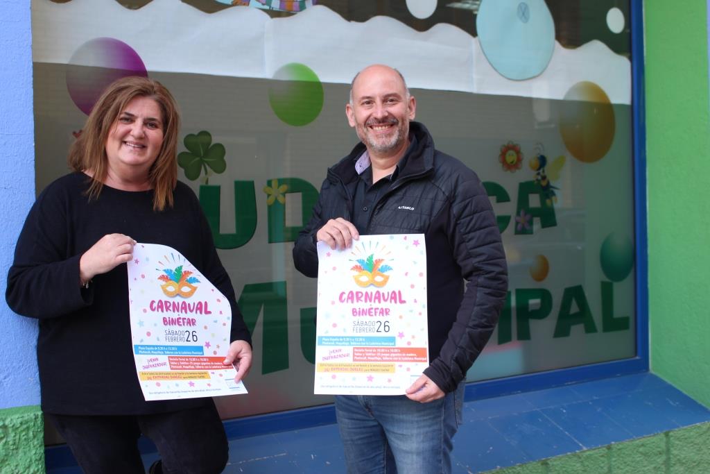 Carnaval infantil en Binéfar con juegos, disfraces y sorteos