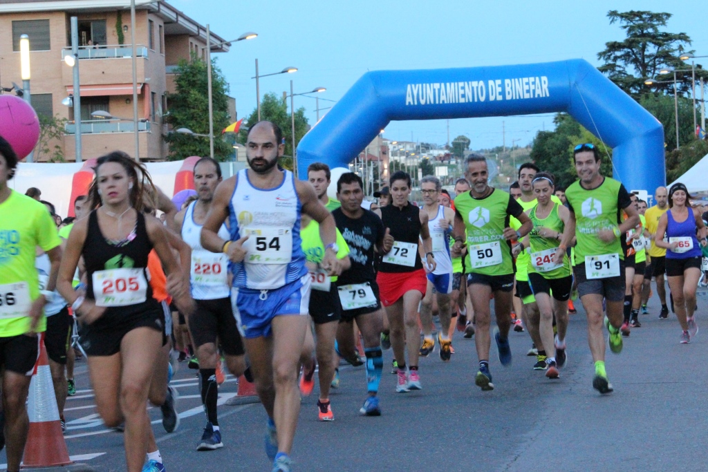 Ciento ochenta y tres atletas tomaron la salida en las carreras 10 y 5 km de Binéfar