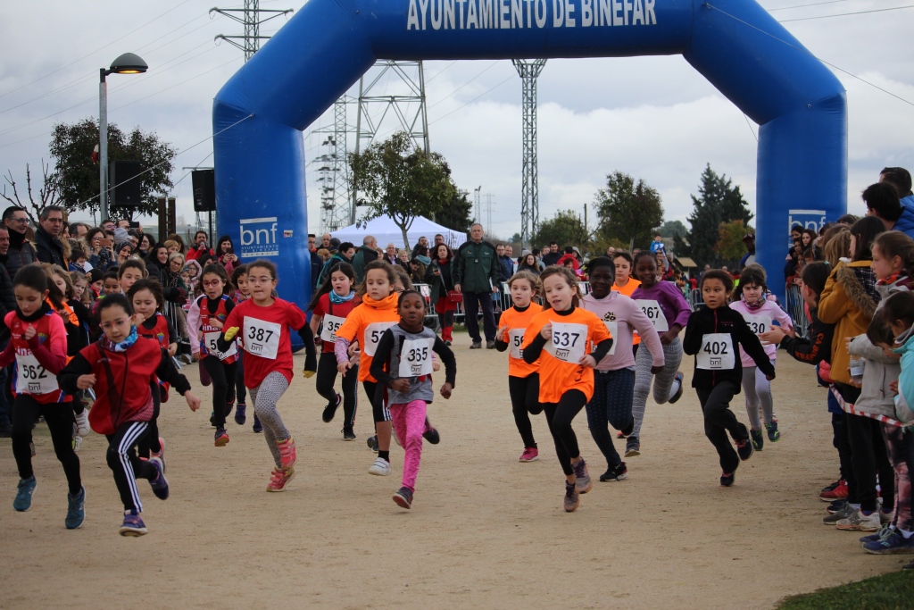 Más de 300 participantes en el XLIV Cross de San Quílez de Binéfar, con Ismael Ennaji y Verónica Escartín como vencedores en categoría absoluta