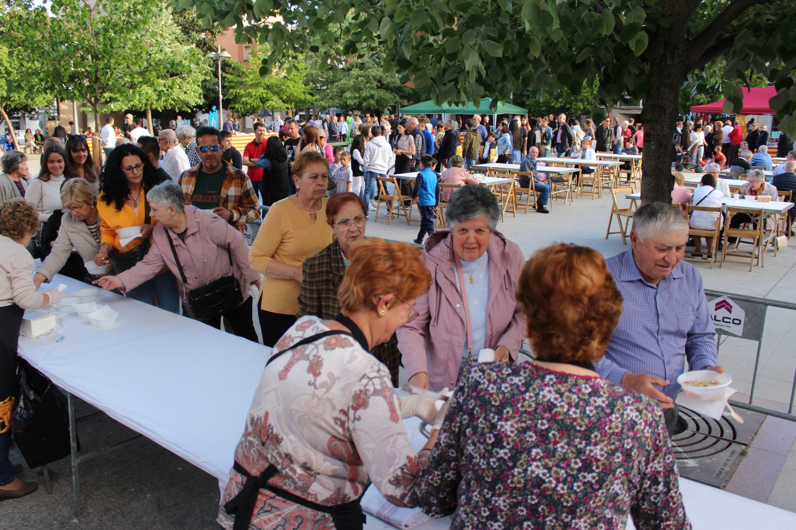 Libros, flores y recao, para celebrar San Jorge en Binéfar