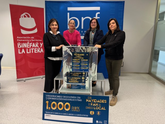 Yolanda Abad gana los 1.000 euros del sorteo de la campaña de Navidad de la Asociación de Comercio de Binéfar
