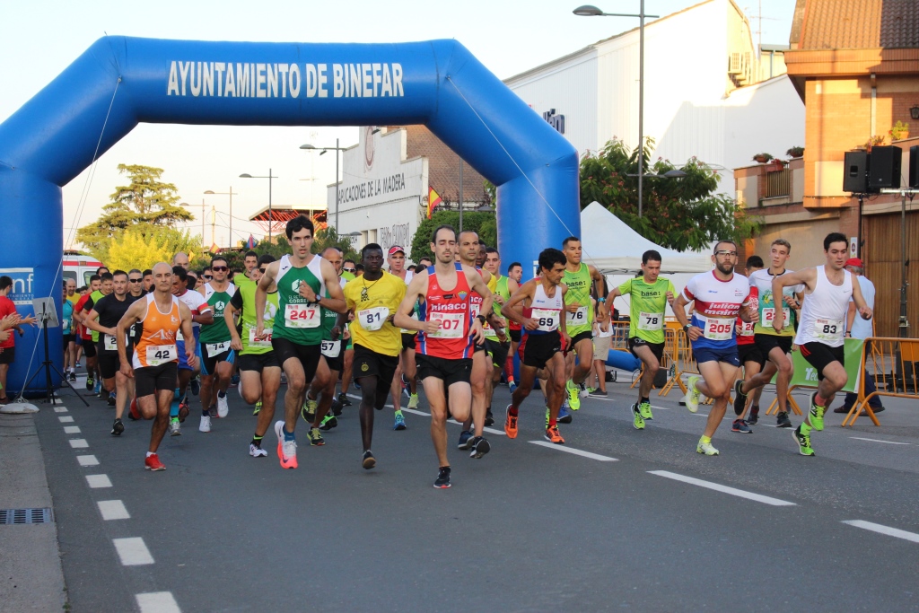 Binéfar traslada a octubre la celebración de las carreras 5 y 10 kilómetros