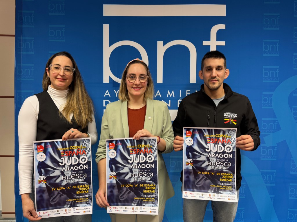 Binéfar acogerá este fin de semana del 7 y 8  la IV Copa de España de Judo Junior, el Campeonato Provincial de Juegos Escolares y una sesión de entrenamiento federativo