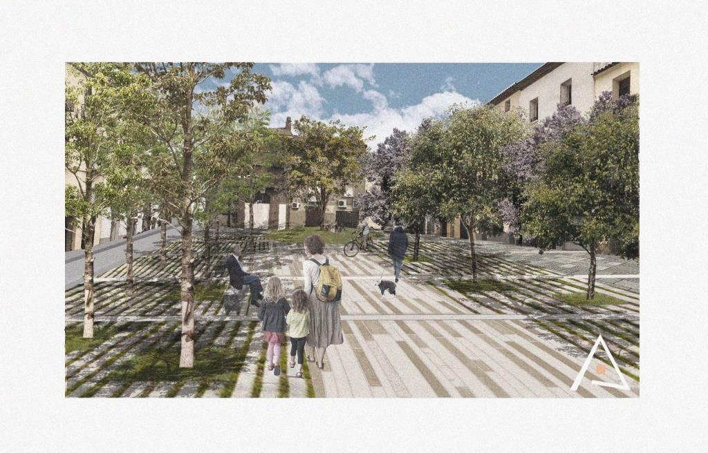 La plaza de la Litera de Binéfar será remodelada totalmente