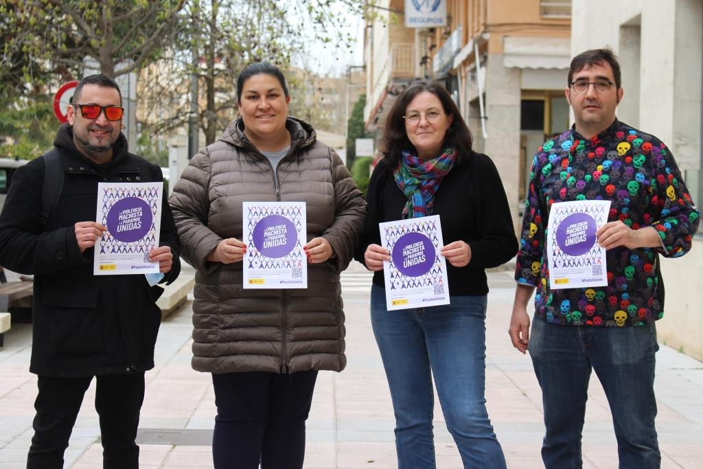 La hostelería de Binéfar se suma a la campaña del Punto Violeta contra la violencia machista