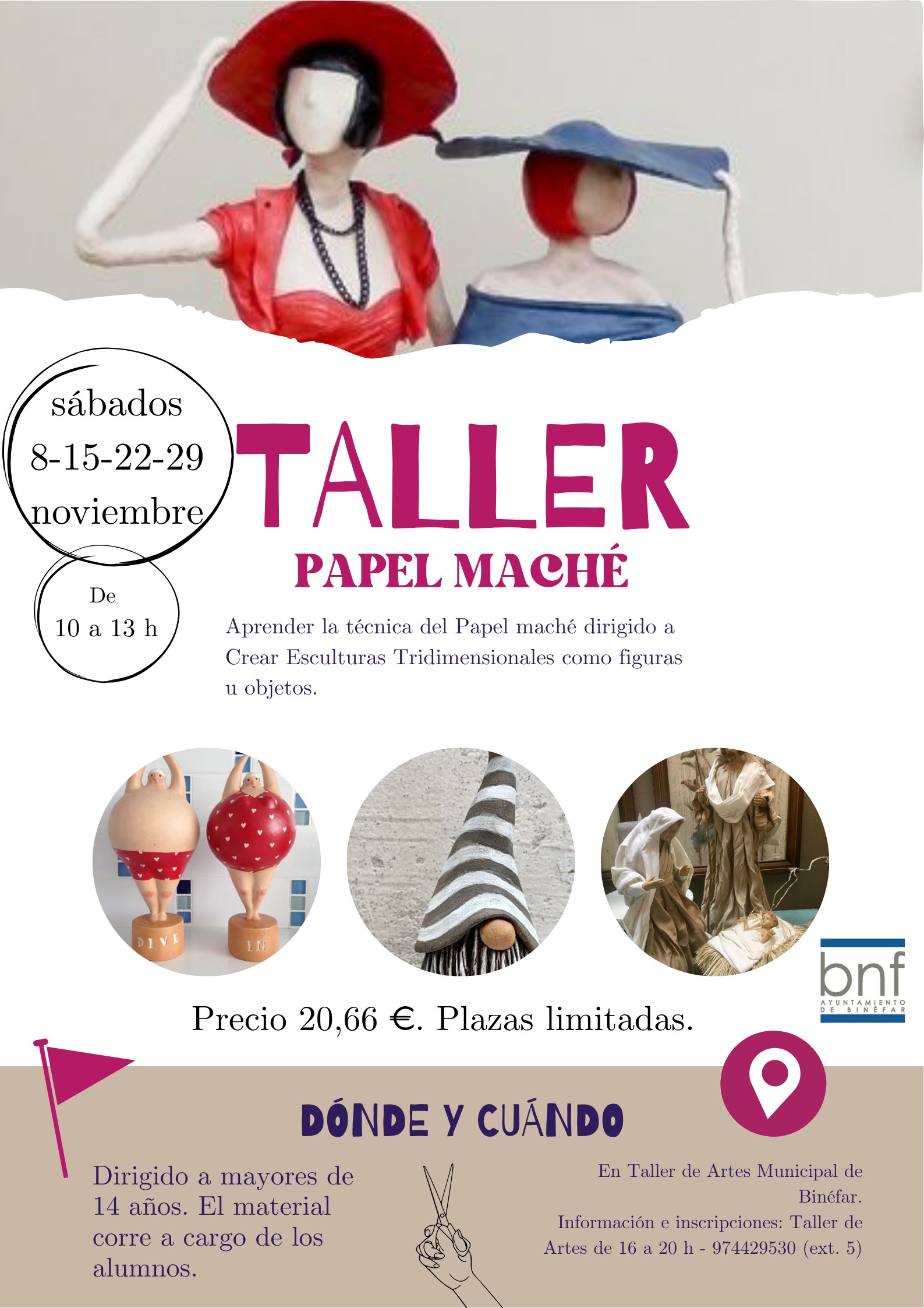 Curso-Taller de Esculturas de Papel Maché