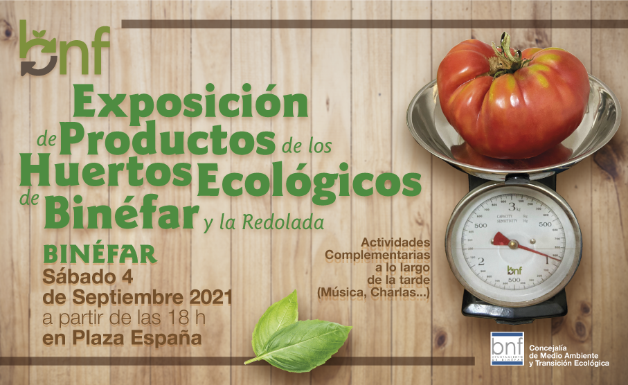 El Ayuntamiento presenta en una exposición los productos de los huertos ecológicos que promociona