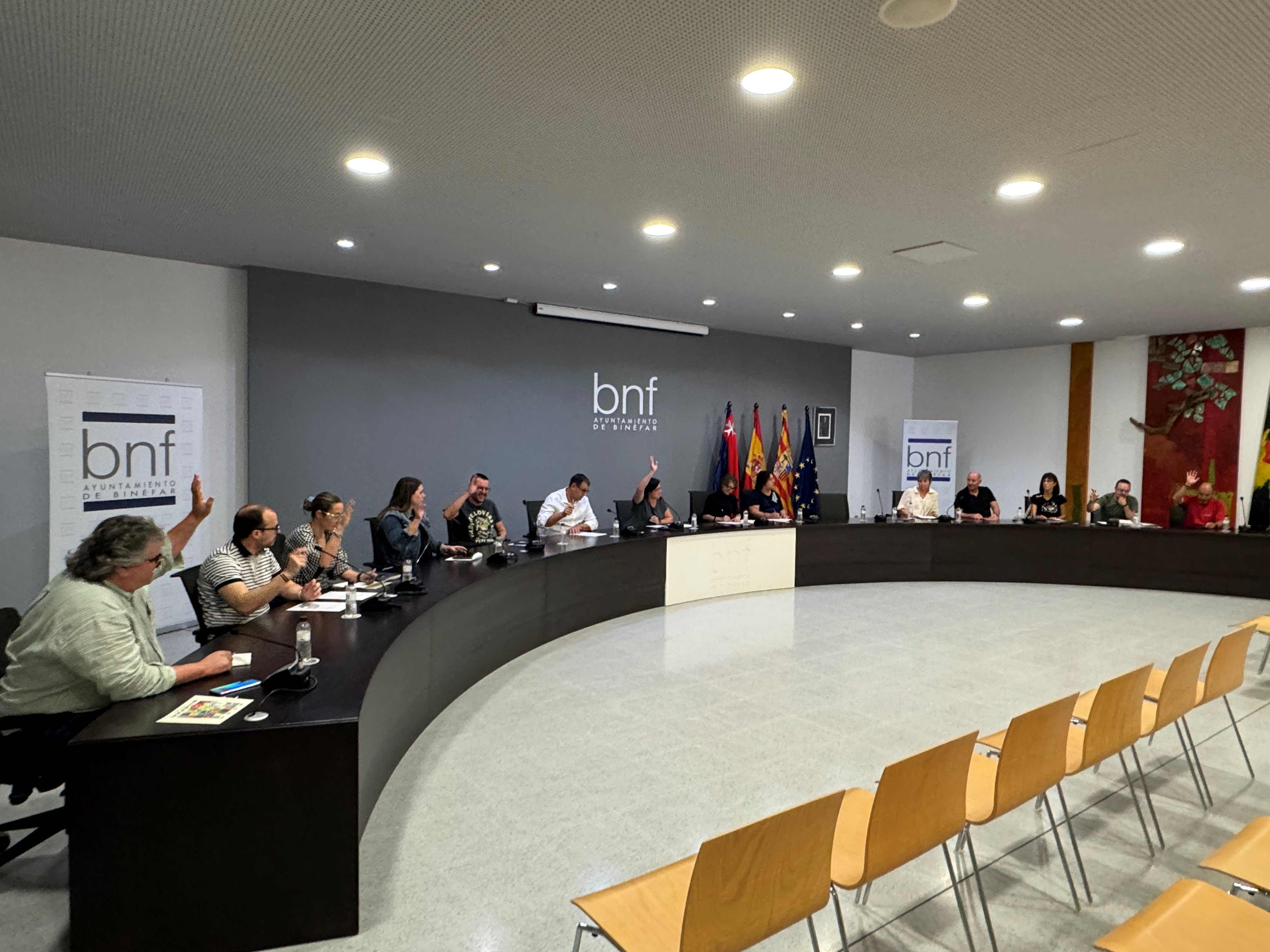 El Ayuntamiento de Binéfar aprueba varias modificaciones presupuestarias