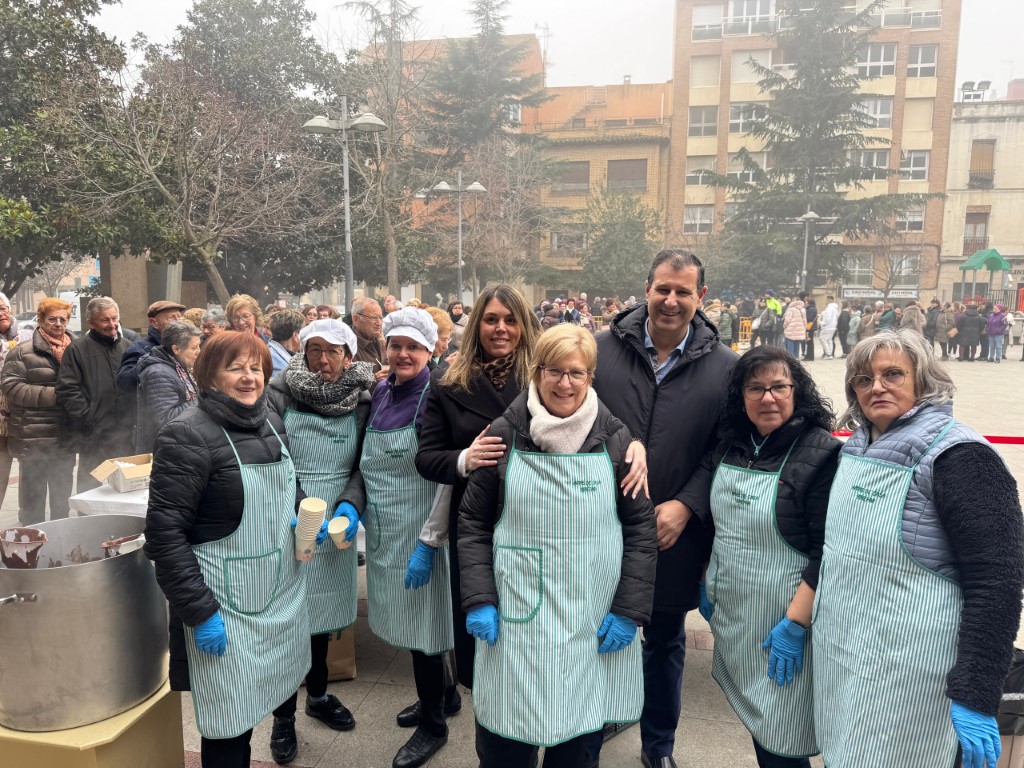 Misa, chocolate con bizcocho y comida para celebrar Santa Águeda en Binéfar