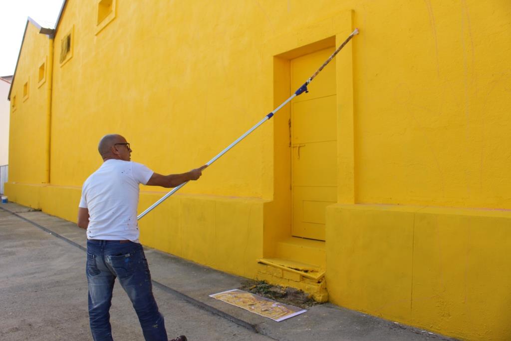 Cuatro grandes murales llevarán el arte a otros tantos espacios urbanos en Binéfar