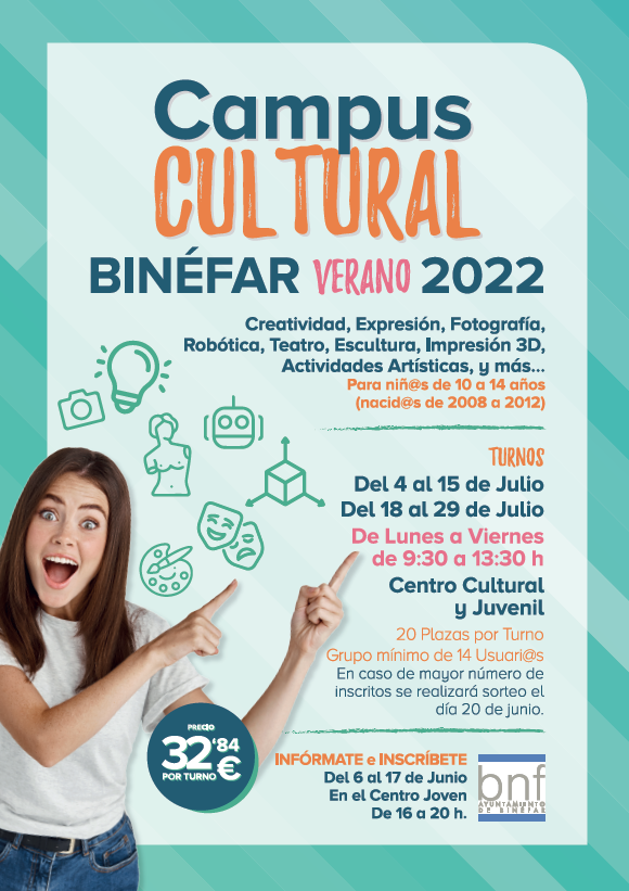 Campus cultural para preadolescentes, la novedad de este verano en Binéfar