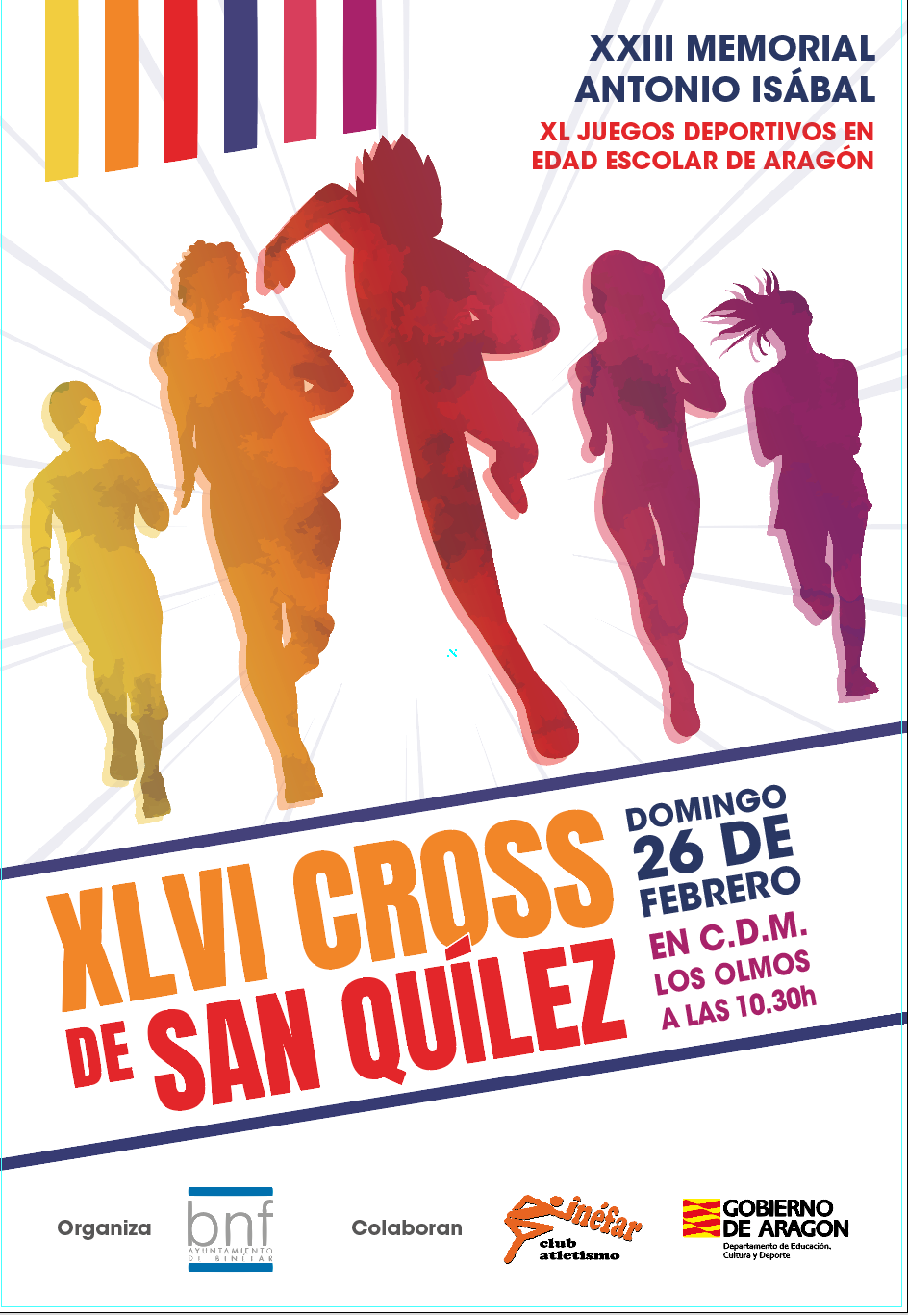 Convocado el XLVI Cross de San Quílez, que se celebrará el 26 de febrero en el CDM Los Olmos de Binéfar