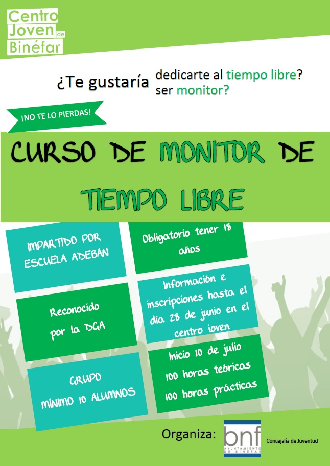 Curso Monitor de tiempo libre