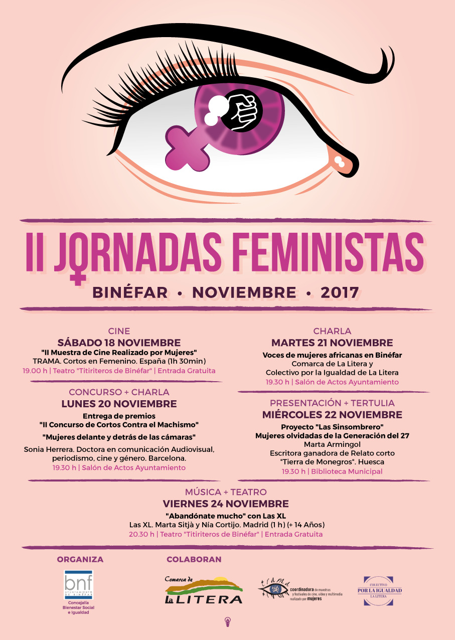 Las II Jornadas Feministas comienzan el sábado 18 con una muestra de cine realizado por mujeres