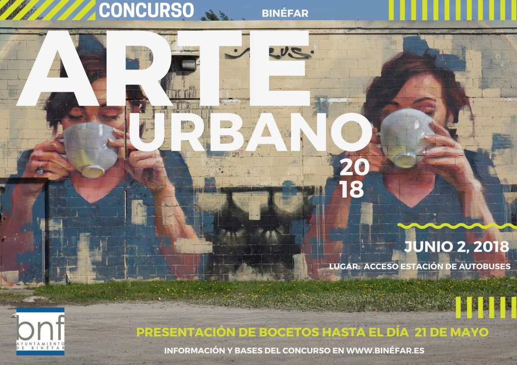 El Ayuntamiento de Binéfar lanza el I Concurso de Arte Mural para jóvenes