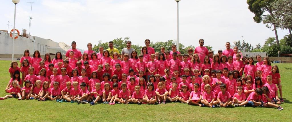 Gran participación en el primer turno del campus deportivo para niños del Ayuntamiento de Binéfar