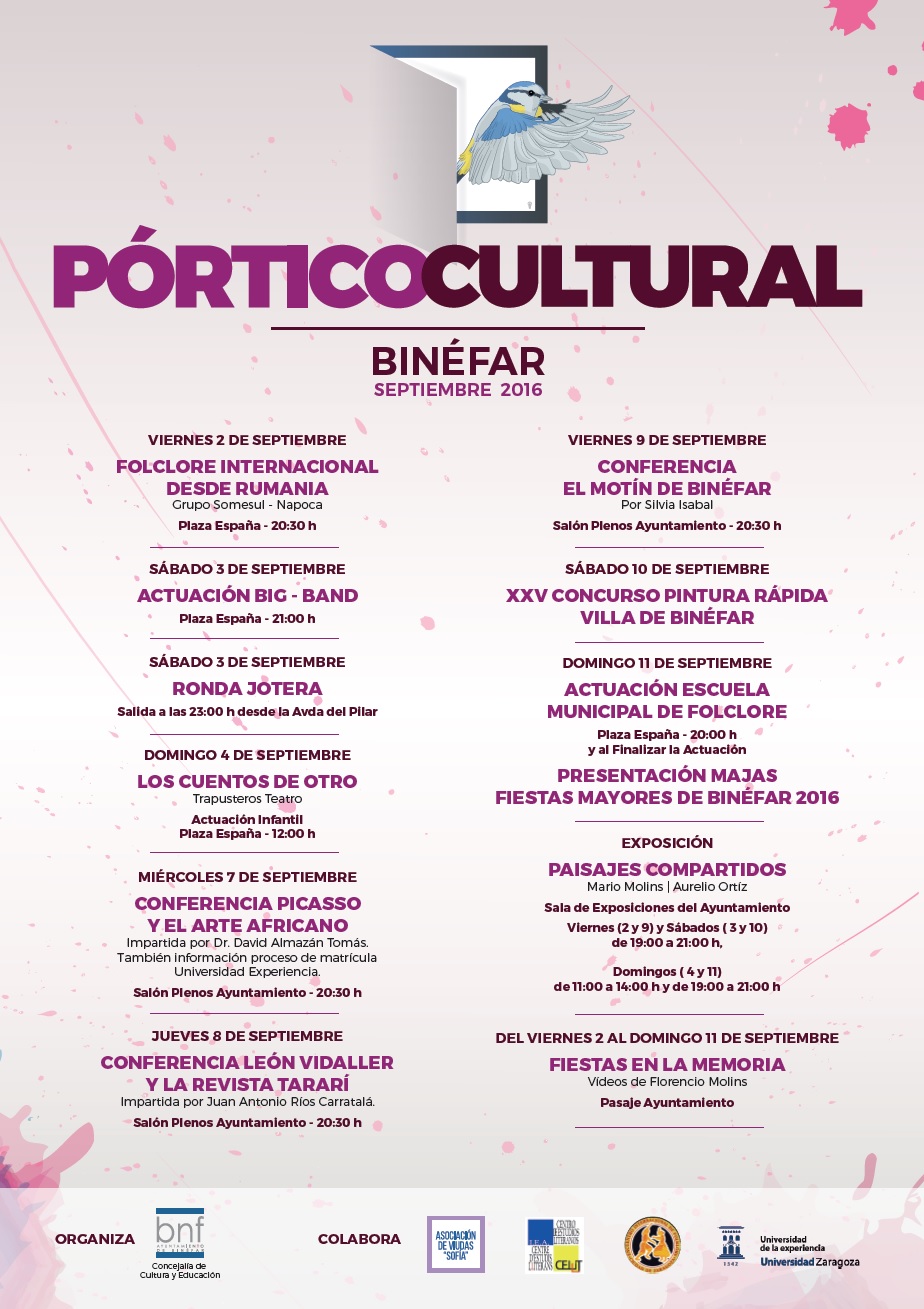 Pórtico Cultural Binéfar  2016