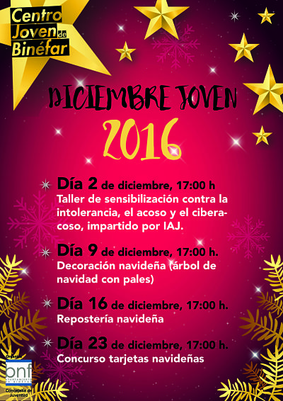 TALLERES DICIEMBRE CENTRO JOVEN