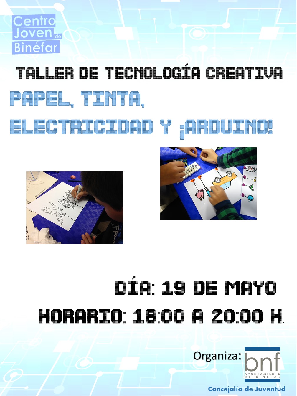 Taller de Papel, Tinta, Electricidad y Arduino