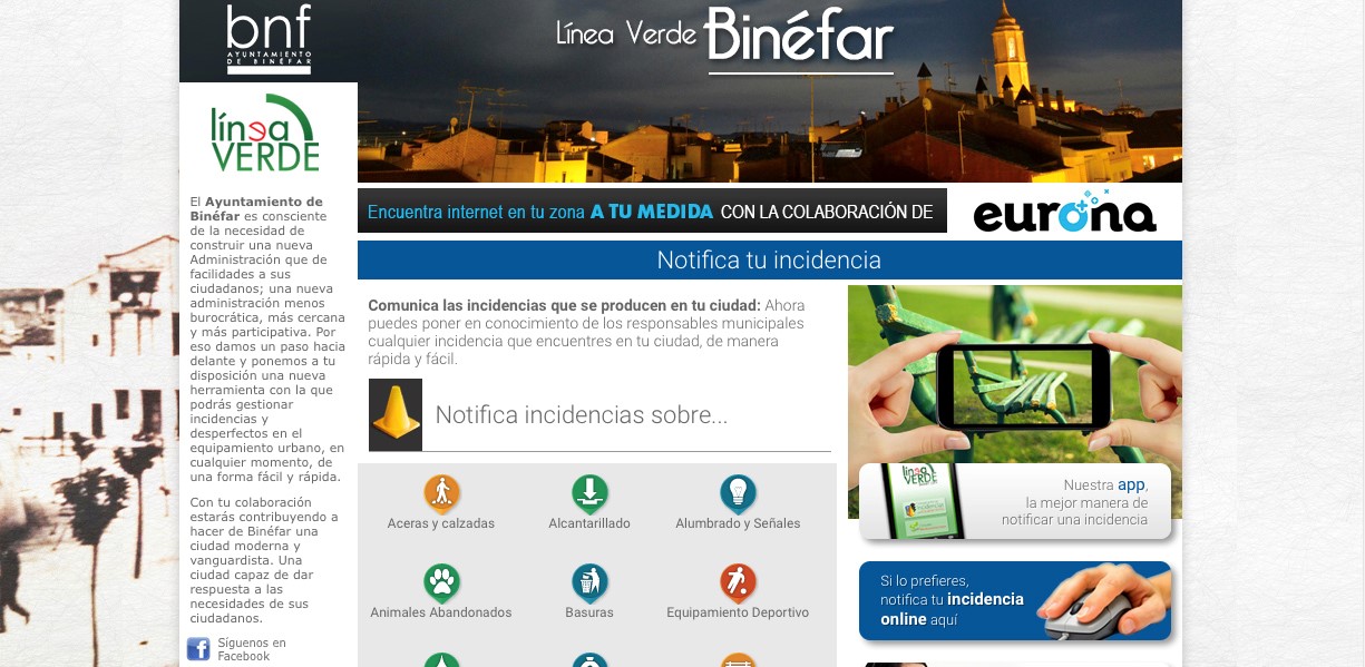 La APP Línea Verde de Binéfar cumple un año con buena acogida por parte de los usuarios