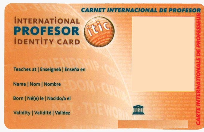 Carné Internacional de Profesor